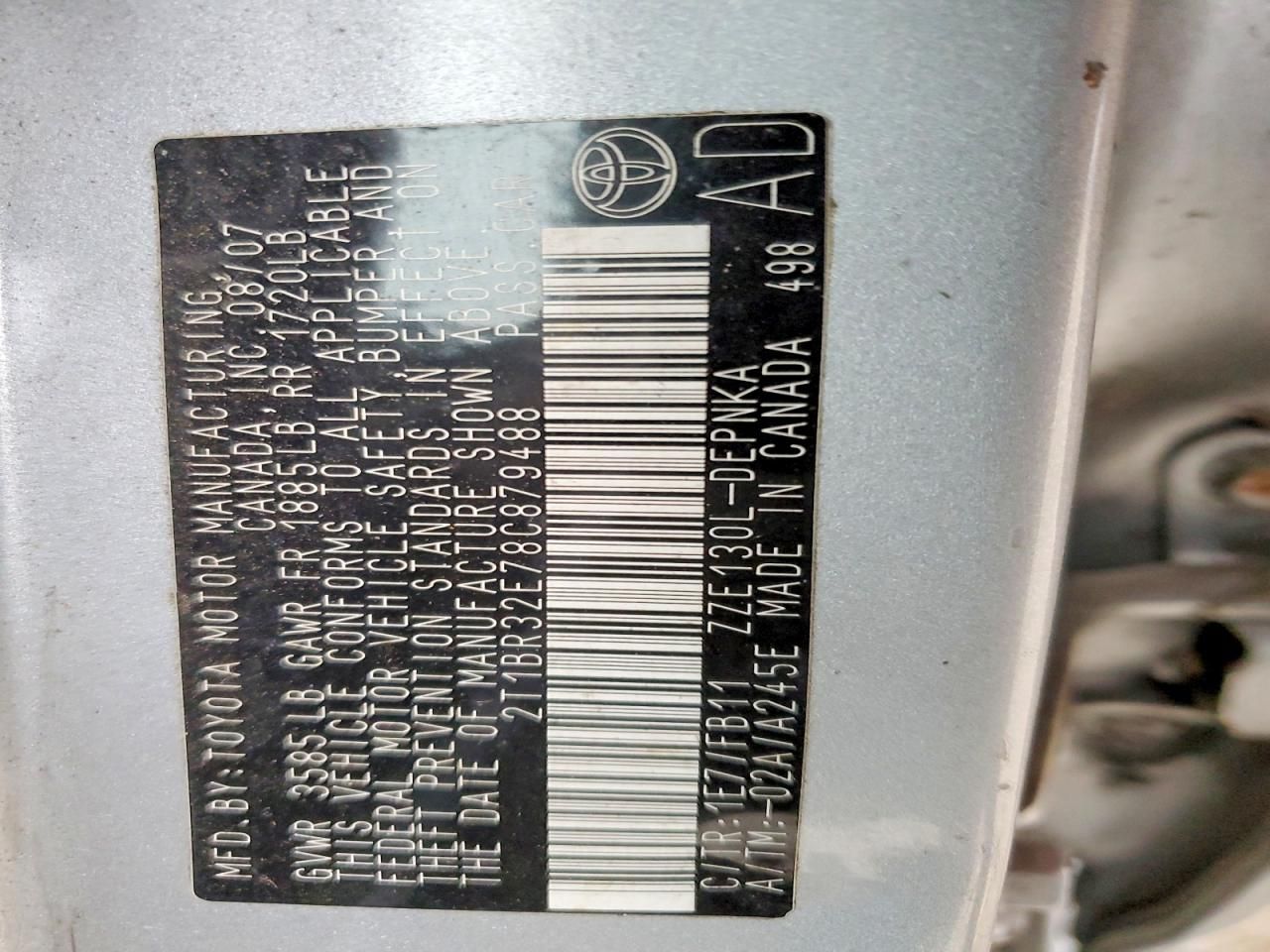 2008 Toyota Corolla ce