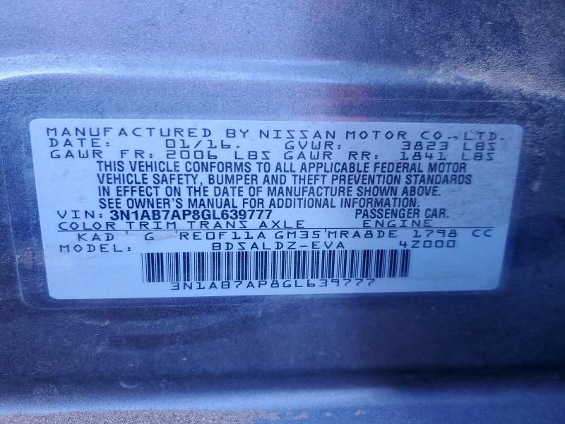 2016 Nissan Sentra s