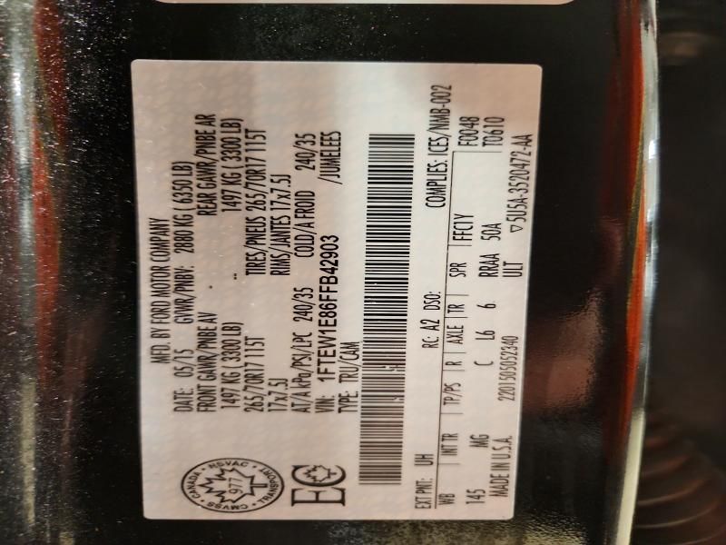 2015 Ford F150 Supercrew