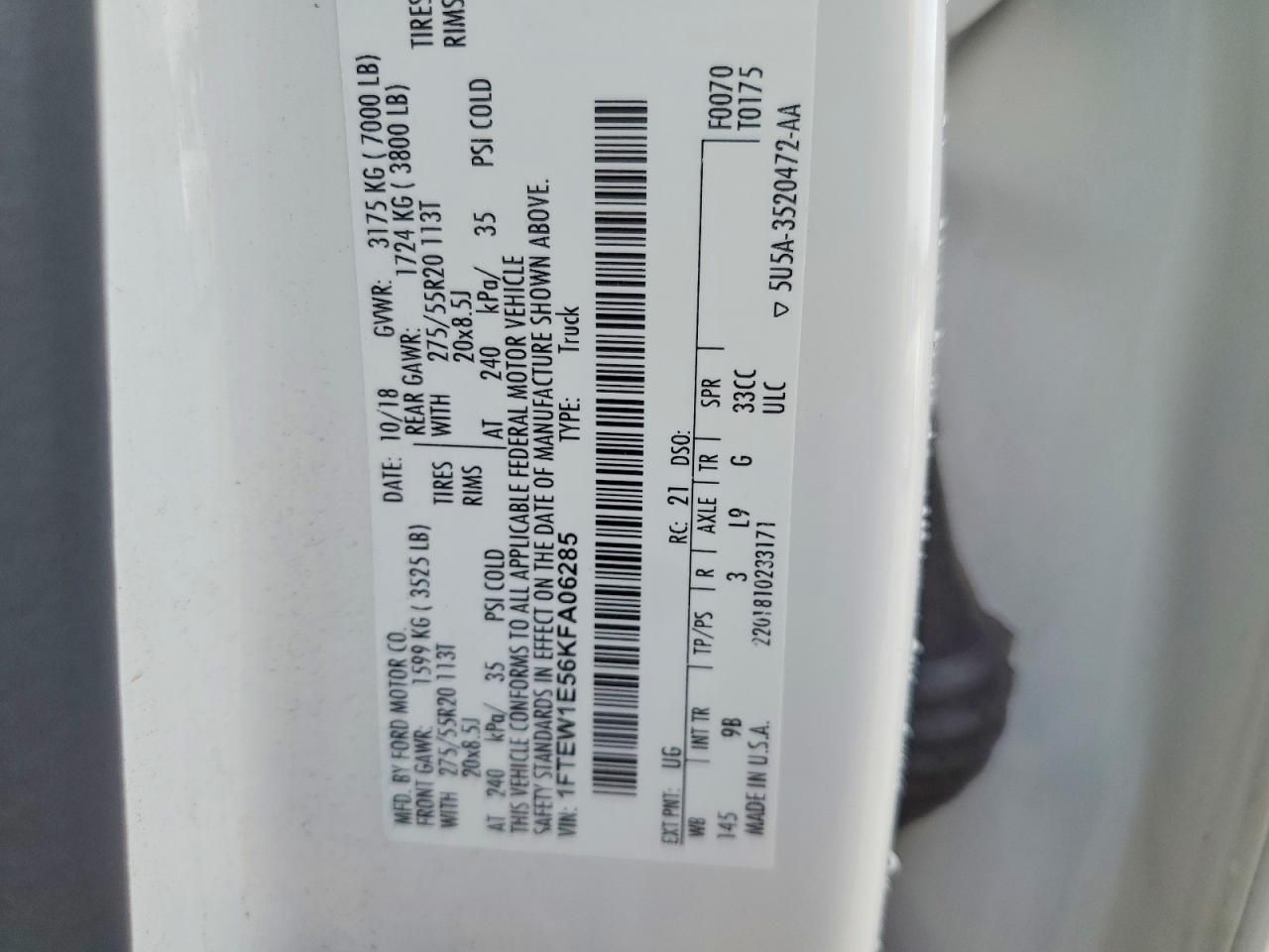 2019 Ford F150 Supercrew