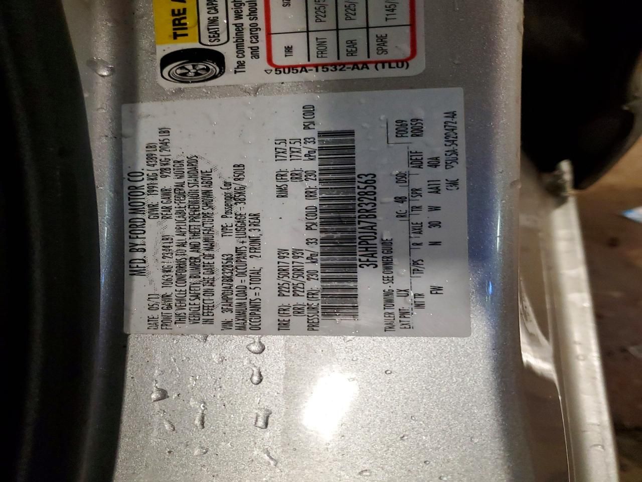 2011 Ford Fusion sel