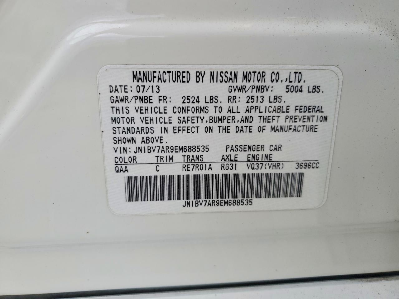 2014 Infiniti Q50 Base