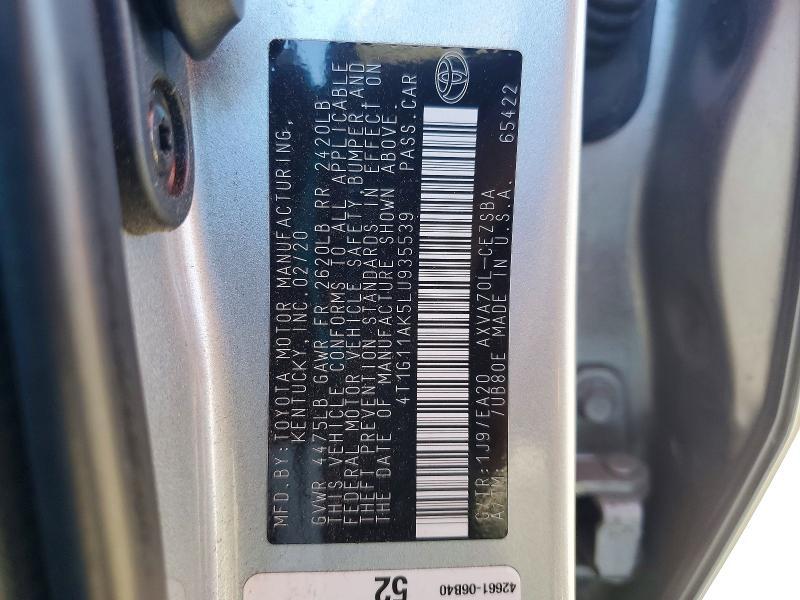 2020 Toyota Camry se