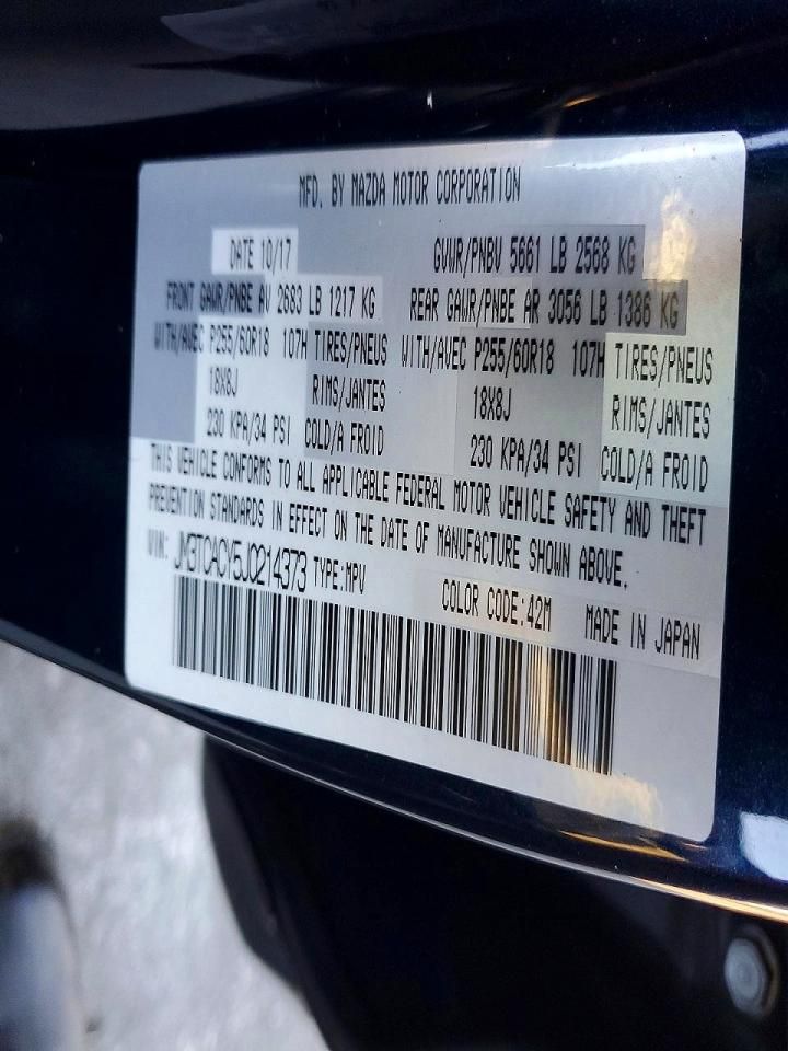 2018 Mazda Cx-9 Touring