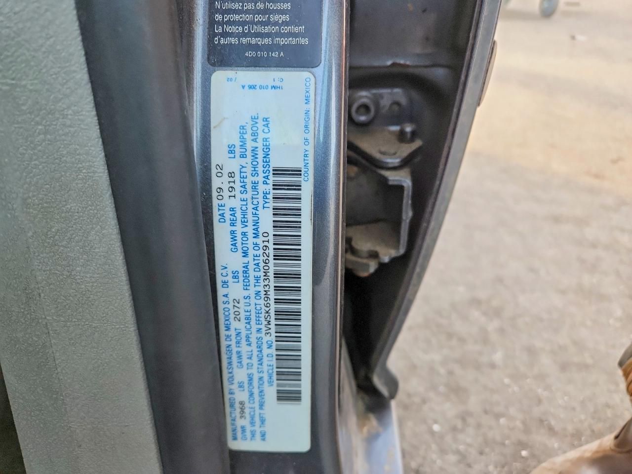 2003 Volkswagen Jetta gls