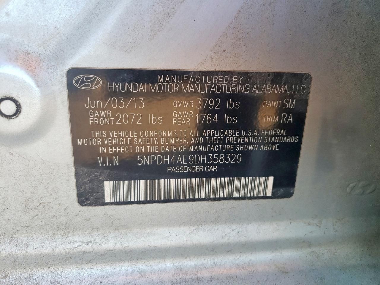 2013 Hyundai Elantra gls