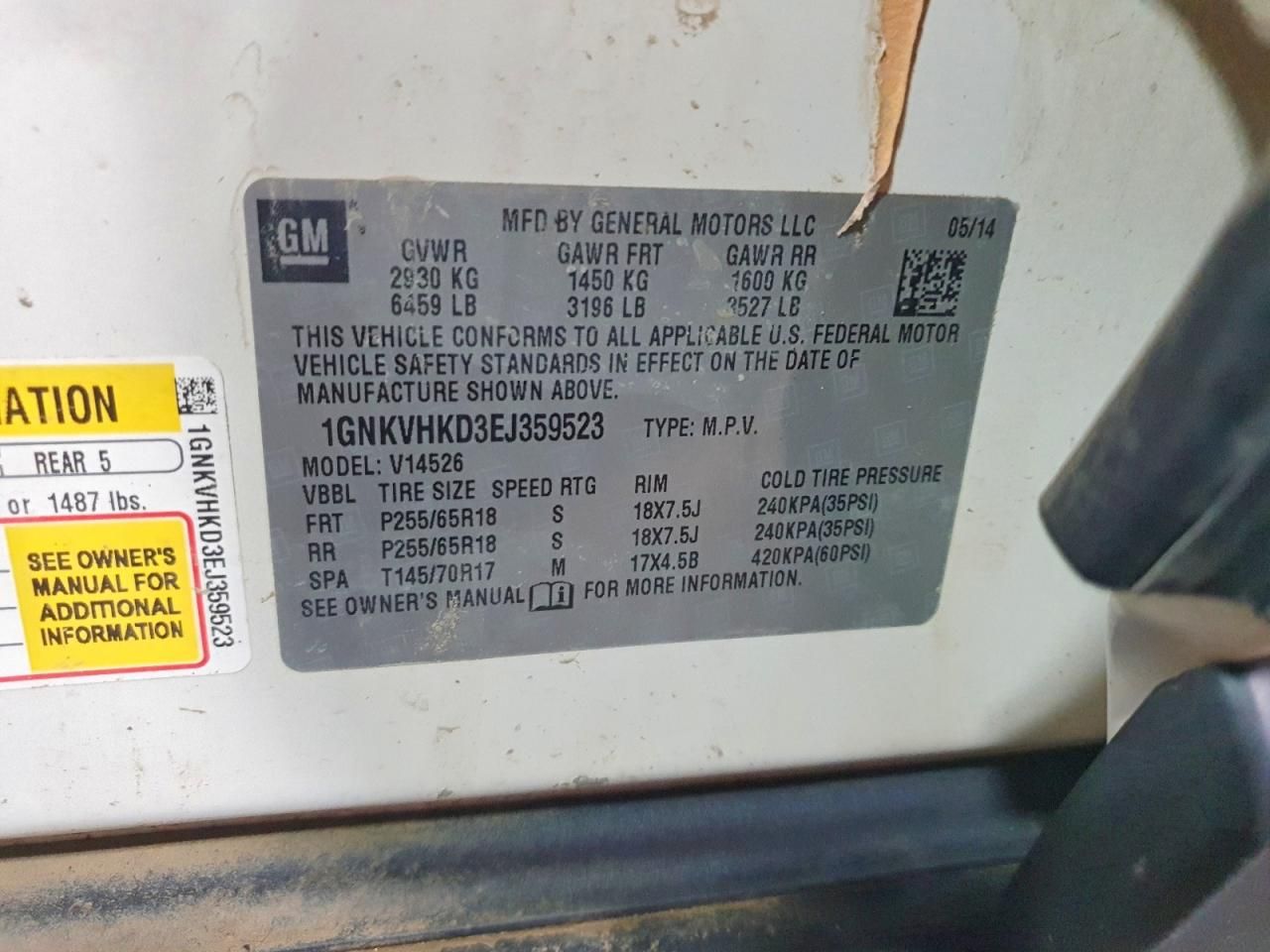 2014 Chevrolet Traverse lt