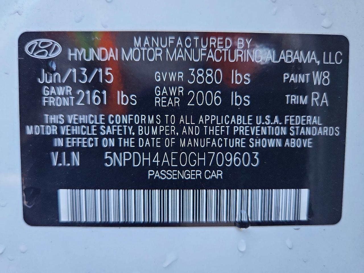 2016 Hyundai Elantra se