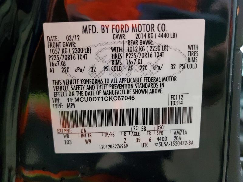 2012 Ford Escape xlt