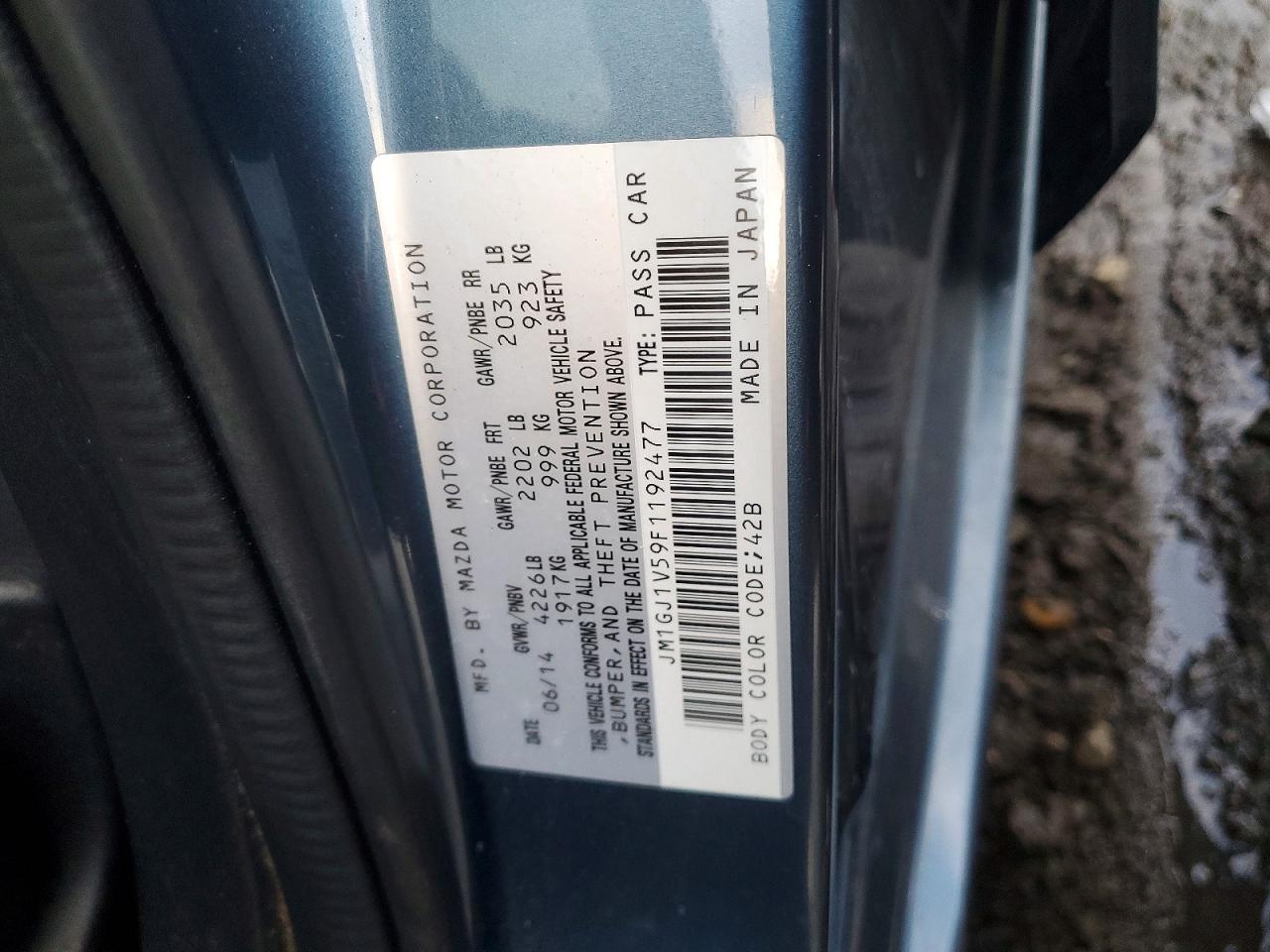 2015 Mazda 6 Touring