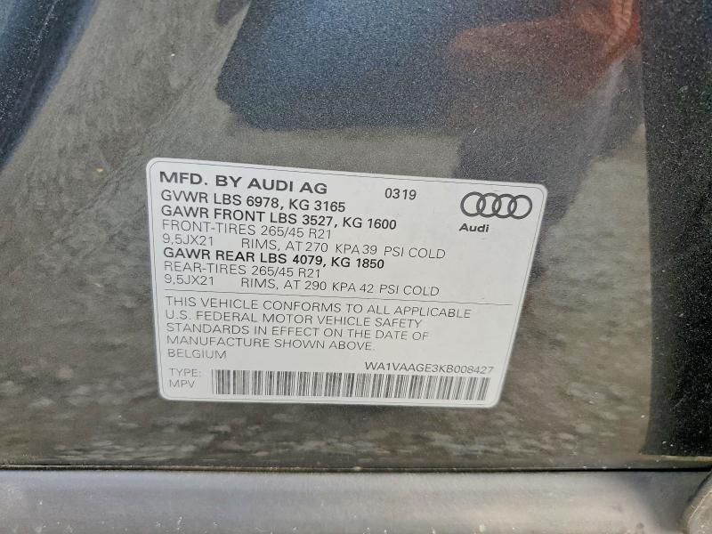 2019 Audi E-tron Prestige