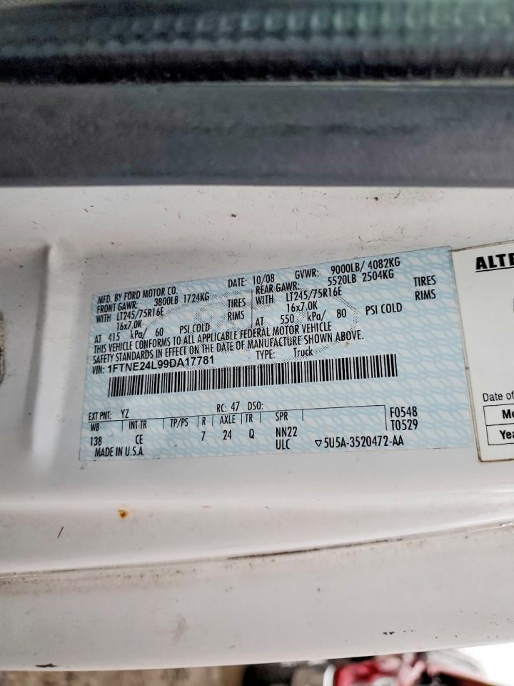 2009 Ford E250 Delivery van