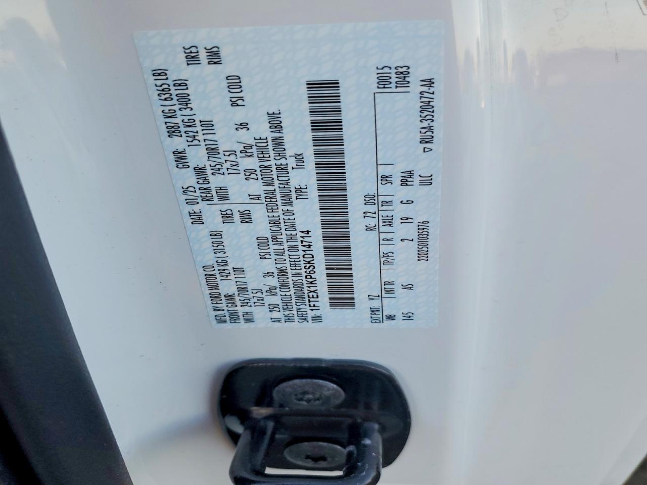 2025 Ford F150 xl