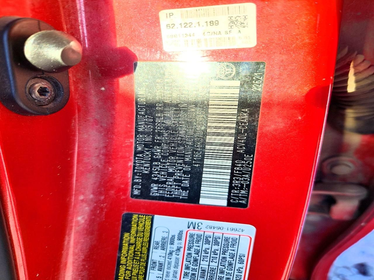 2007 Toyota Camry ce