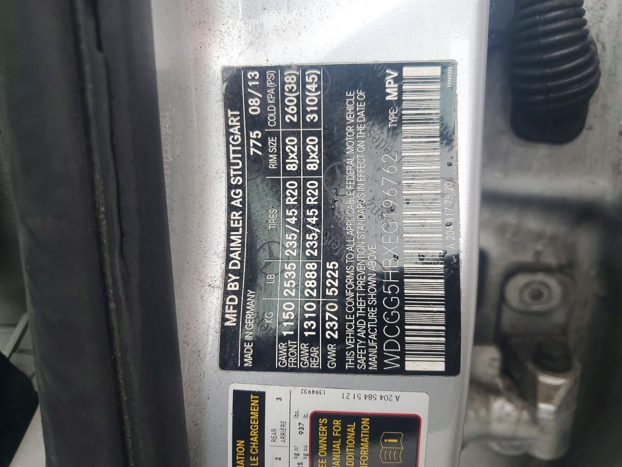 2014 Mercedes-Benz Glk 350