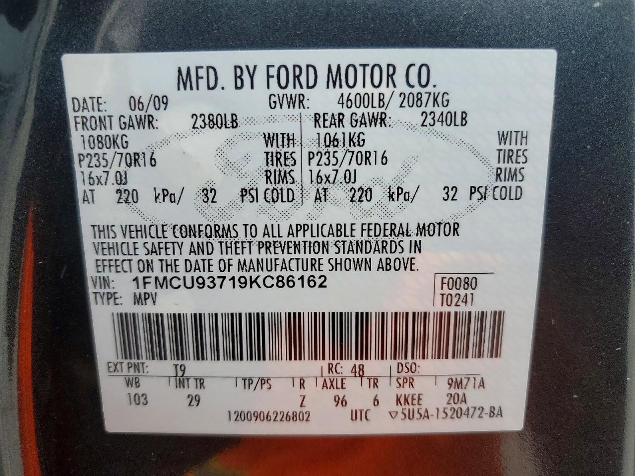 2009 Ford Escape xlt