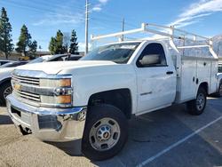 Salvage trucks for sale at Rancho Cucamonga, CA auction: 2015 Chevrolet Silverado Utility / Service Truck