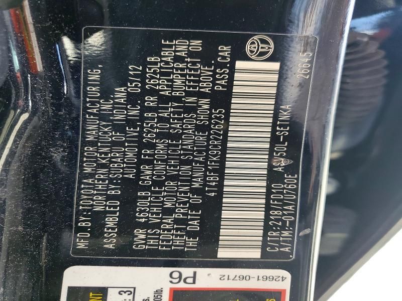 2012 Toyota Camry Base