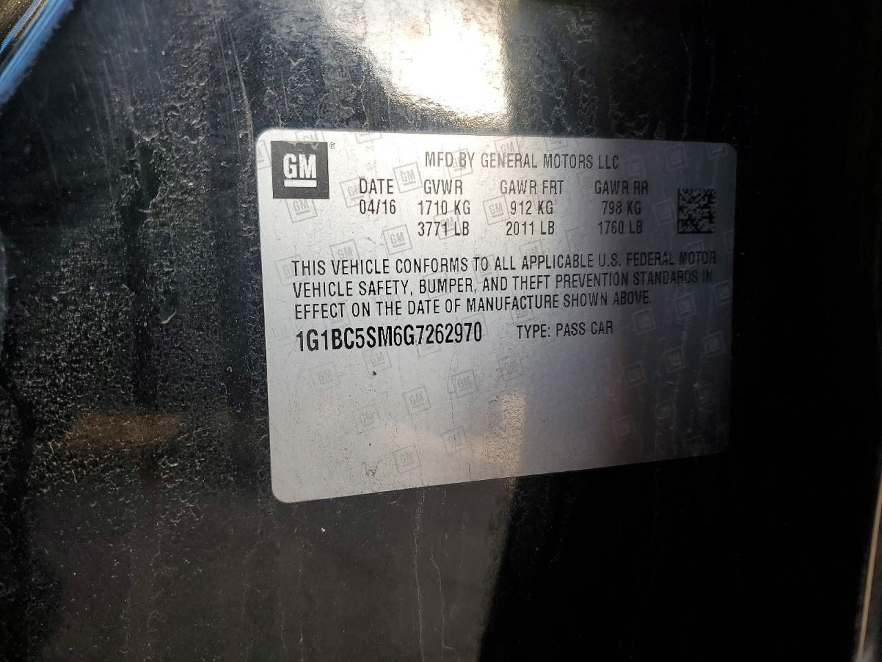 2016 Chevrolet Cruze ls