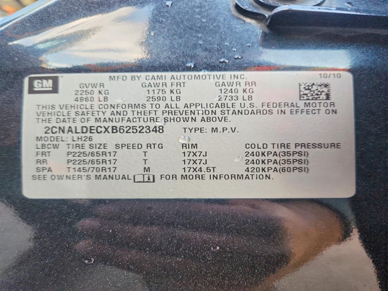 2011 Chevrolet Equinox lt