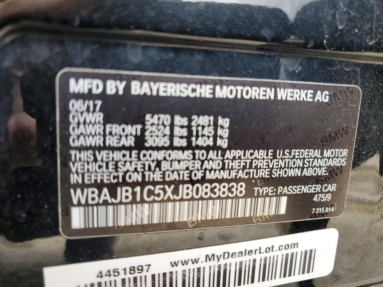 2018 BMW 530xe