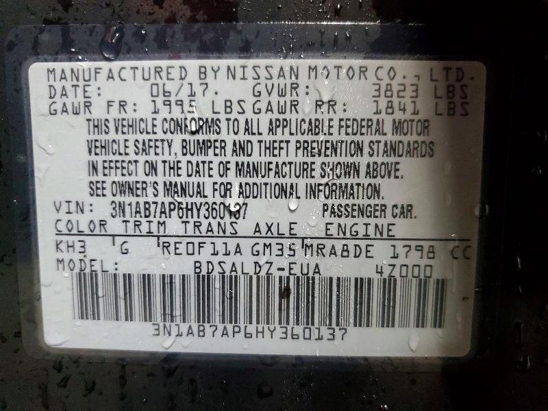 2017 Nissan Sentra sv