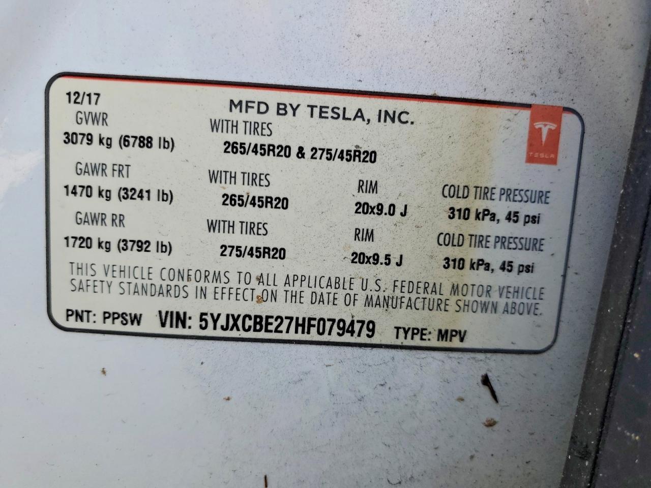 2017 Tesla Model x