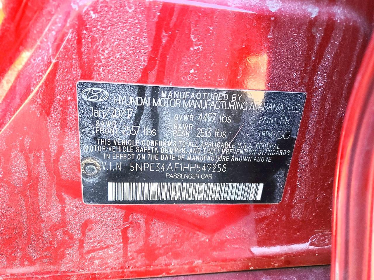 2017 Hyundai Sonata Sport