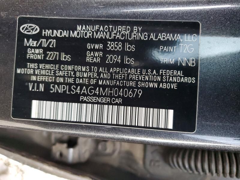 2021 Hyundai Elantra sel