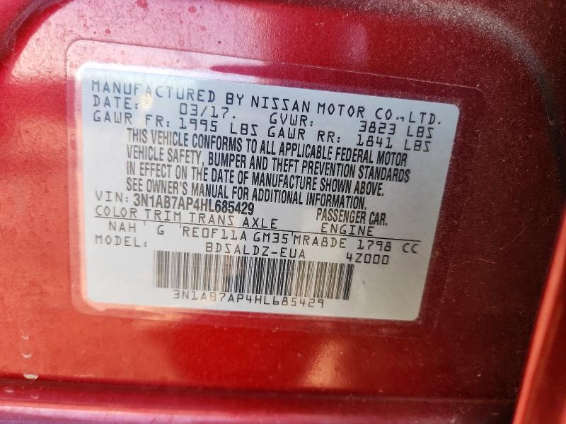 2017 Nissan Sentra s