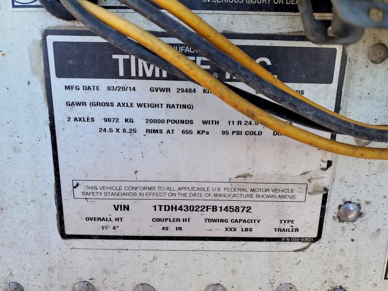 2015 Timpte Graintrail