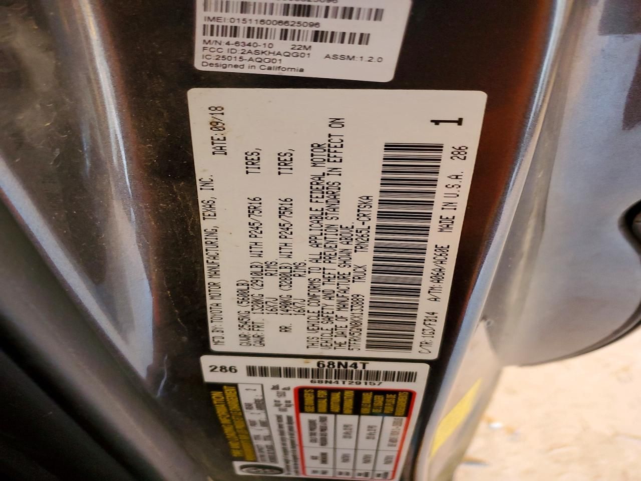 2019 Toyota Tacoma Access cab