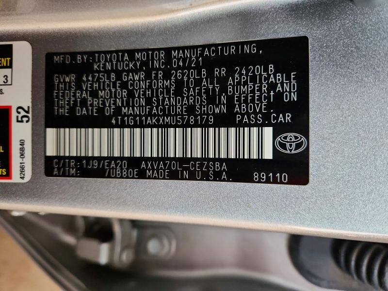 2021 Toyota Camry se