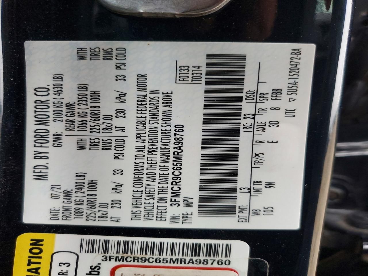 2021 Ford Bronco Sport Outer Banks