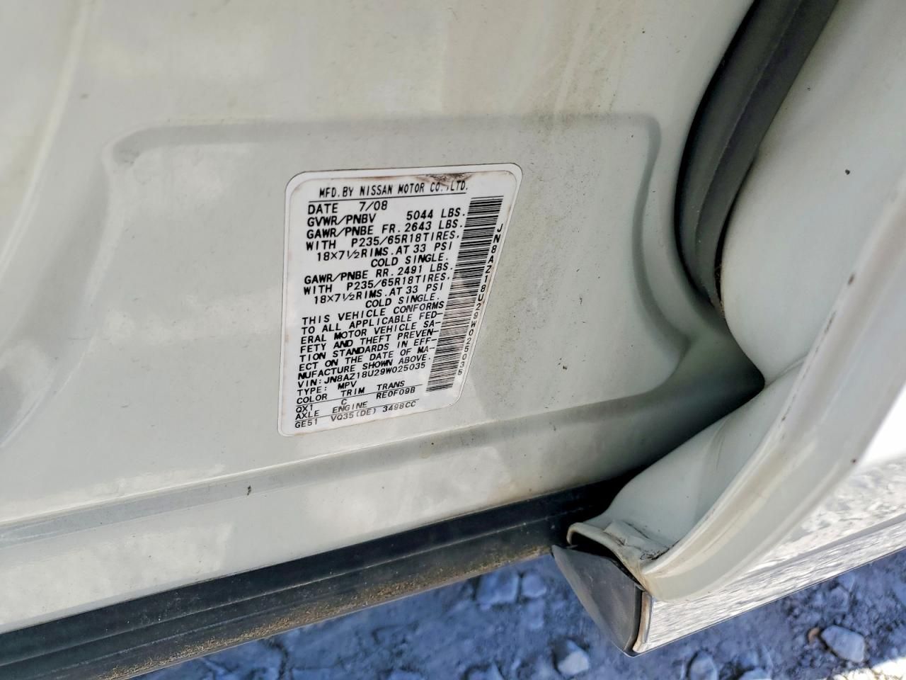 2009 Nissan Murano s