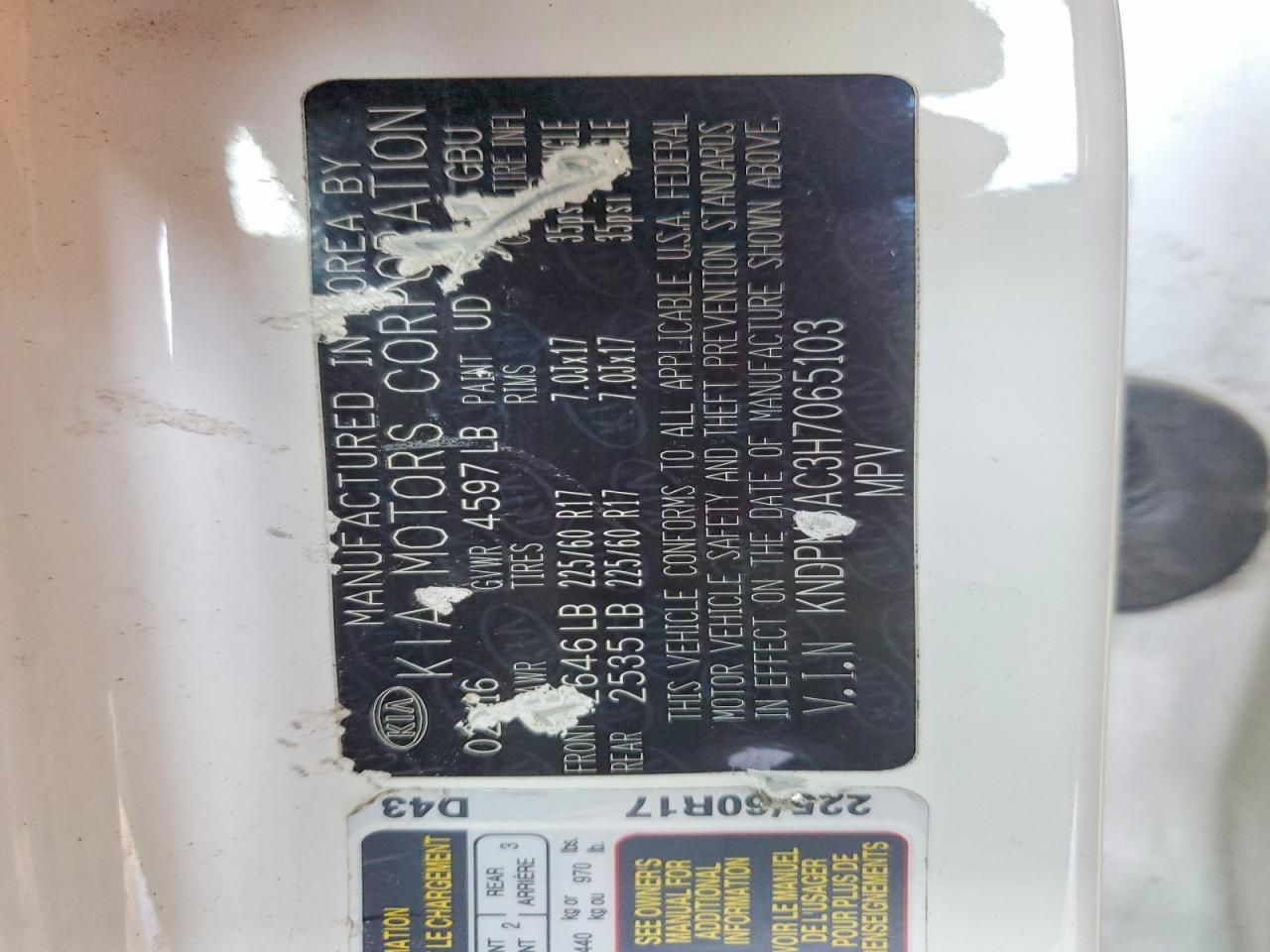 2017 KIA Sportage lx