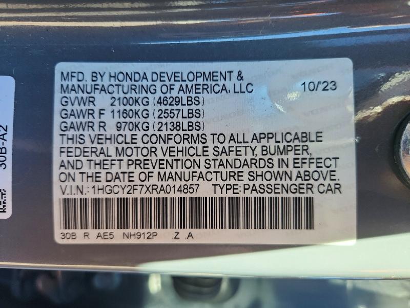 2024 Honda Accord Hybrid Sport-l