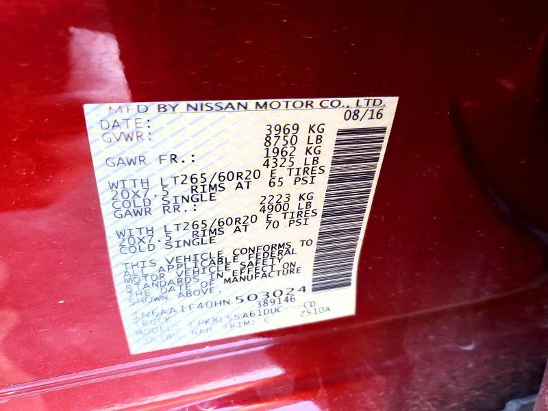 2017 Nissan Titan xd sl