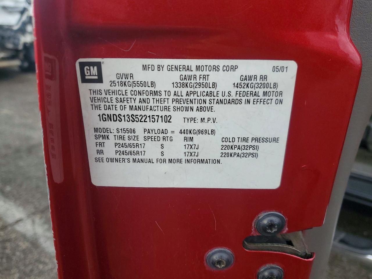 2002 Chevrolet Trailblazer