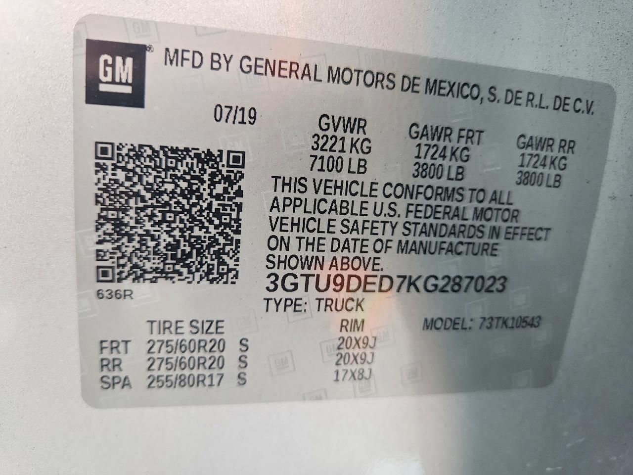 2019 GMC Sierra K1500 slt