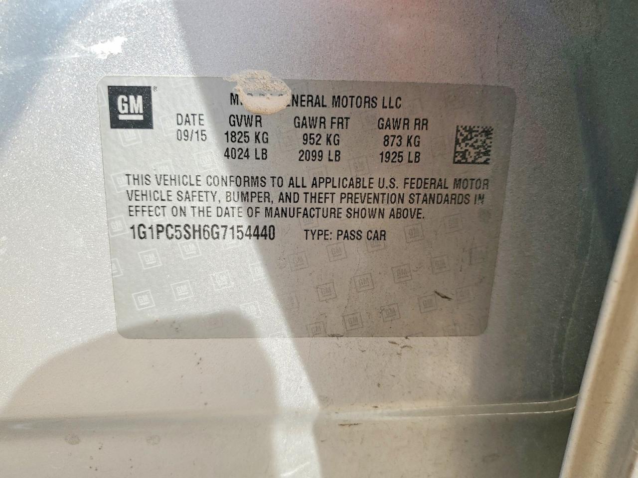 2016 Chevrolet Cruze Limited ls