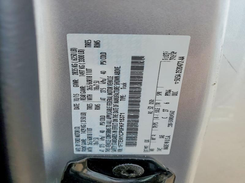 2015 Ford F150 Supercrew