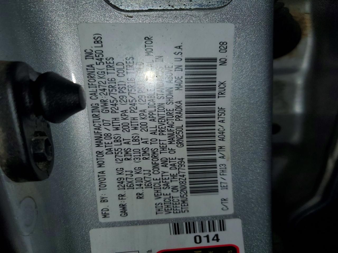 2008 Toyota Tacoma Double Cab Long BED