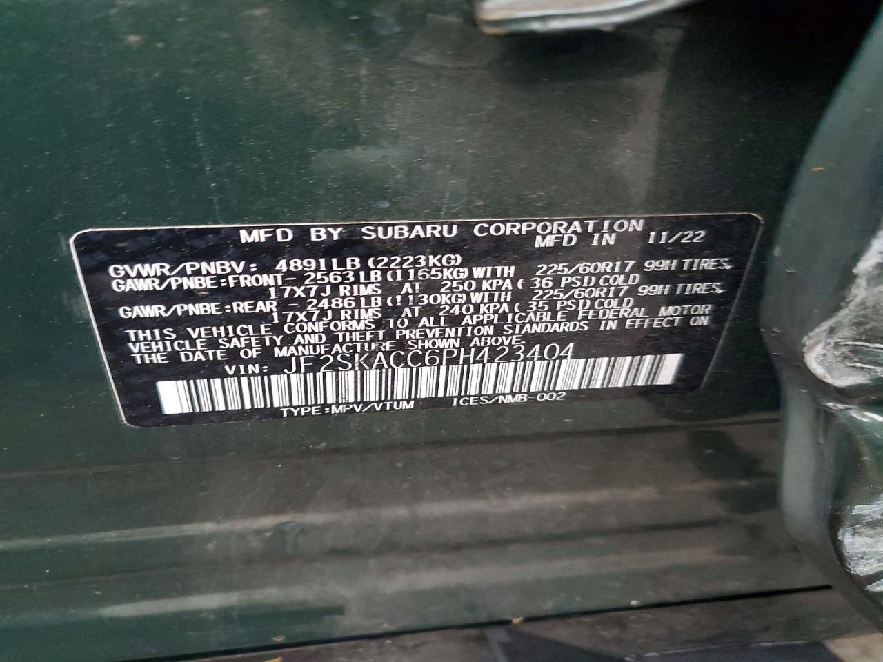 2023 Subaru Forester