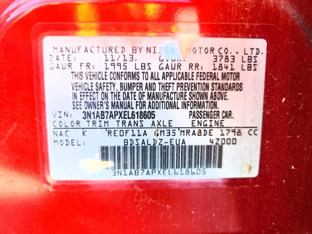 2014 Nissan Sentra s