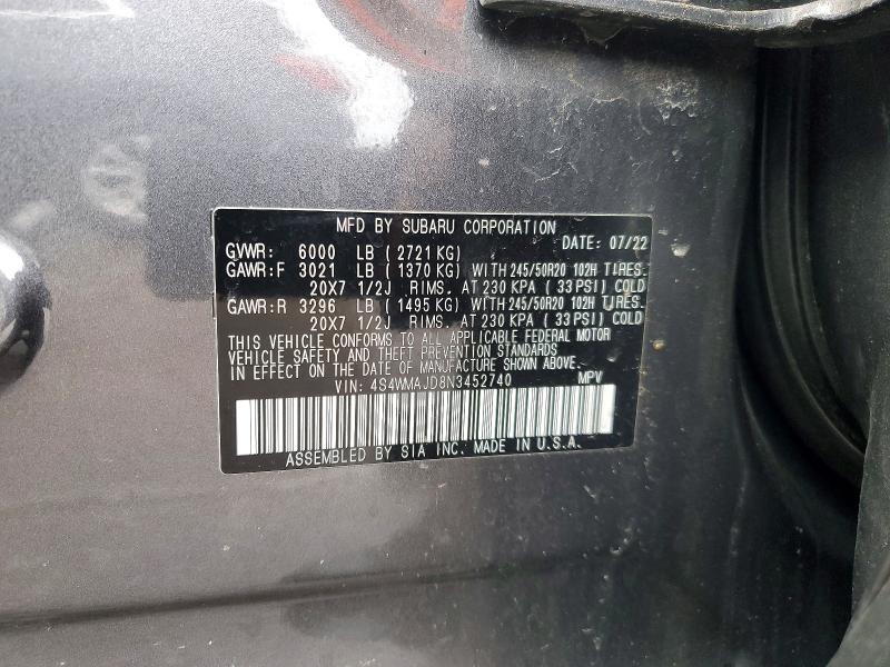 2022 Subaru Ascent Onyx Edition
