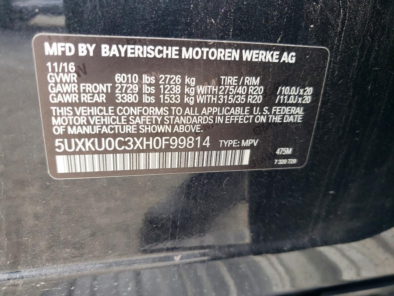 2017 BMW X6 Sdrive35i