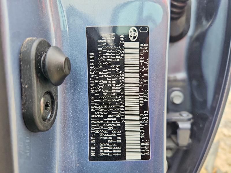 2022 Toyota Corolla le