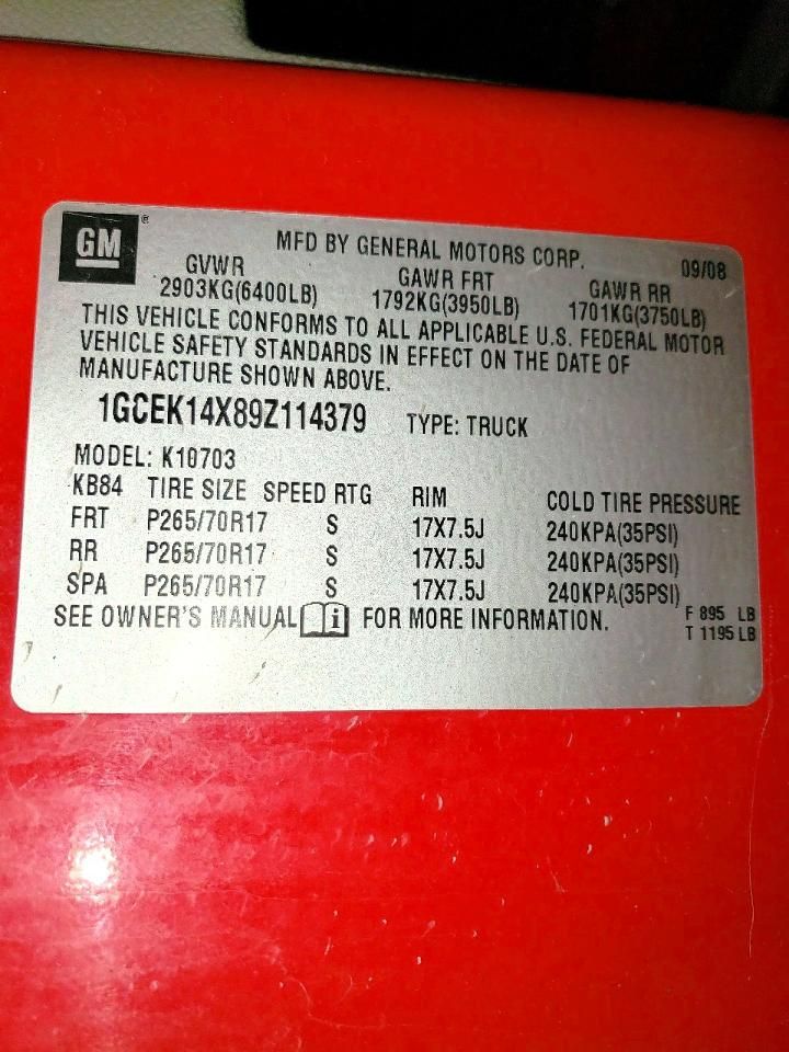 2009 Chevrolet Silverado K1500