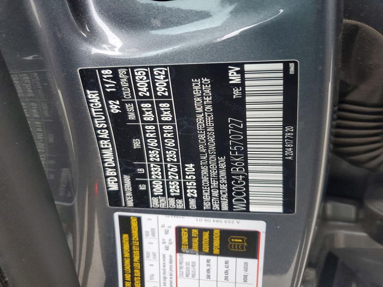 2019 Mercedes-Benz Glc 300